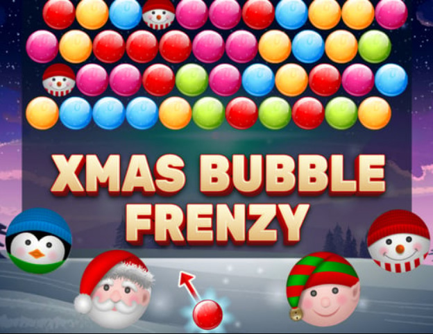 Jogo Frenesi de bolhas de Natal  online