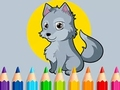 Jogo Livro para colorir: Lobo  online