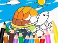 Jogo Livro para colorir: tartaruga ensolarada  online