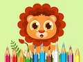Jogo Livro para colorir: bebê leão  online