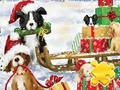 Jogo Quebra-cabeça: Cachorros de Natal  online