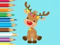 Jogo Livro para colorir: linda rena de Natal  online