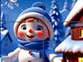 Jogo Feliz quebra-cabeça do boneco de neve  online
