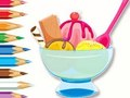 Jogo Livro para colorir: Sundae de sorvete  online