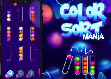 Jogo Mania de classificação de cores  online