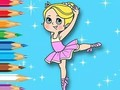 Jogo Livro para colorir: Ballet Girl  online