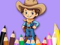 Jogo Livro para colorir: Cowboy  online