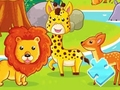 Jogo Quebra-cabeça: animais selvagens  online