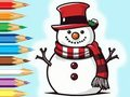 Jogo Livro para colorir: Família do boneco de neve  online