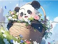 Jogo Quebra-cabeça: Cobertor Panda  online