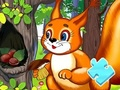 Jogo Quebra-cabeça: esquilo esconde comida  online