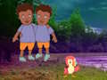 Jogo Gêmeos escapam da floresta noturna  online