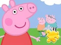 Jogo Quebra-cabeça: Peppa com a família  online