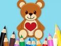 Jogo Livro para colorir: Urso de Brinquedo  online
