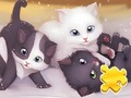 Jogo Quebra-cabeça: Brincando com gatos  online