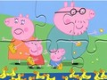 Jogo Quebra-cabeça: Peppa Pig alimentando patos  online