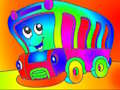 Jogo Livro para colorir de veículos infantis  online