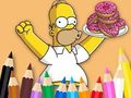 Jogo Livro para colorir: Simpson Donut  online