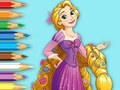 Jogo Livro para colorir: Princesa Rapunzel  online