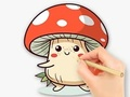 Jogo Livro para Colorir: Cogumelo  online