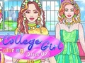 Jogo Vestir para colorir para universitária  online