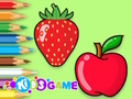Jogo Livro para colorir: maçã e morango  online