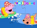 Jogo Quebra-cabeça: Peppa Pig navegando no mar  online