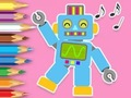 Jogo Livro para colorir: dança do robô  online
