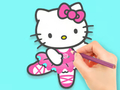 Jogo Livro para colorir: Hello Kitty dançando  online