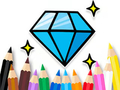 Jogo Livro para Colorir: Diamante Brilhante  online