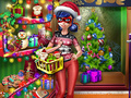 Jogo Compras de Natal de menina pontilhada  online