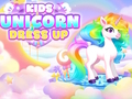 Jogo Vestir unicórnio infantil  online