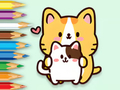 Jogo Livro para colorir: Abraçando o gato  online