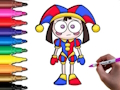 Jogo Hora de colorir Pomni  online