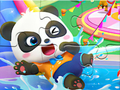 Jogo Quebra-cabeça: Parque Aquático Bebê Panda  online