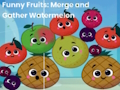 Jogo Frutas engraçadas: junte e junte melancia  online