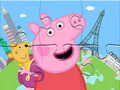 Jogo Quebra-cabeça: Peppa viaja por aí  online