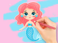 Jogo Livro para colorir: curtindo a sereia  online