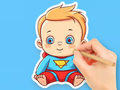 Jogo Livro para colorir: super bebê fofo  online