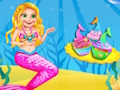 Jogo Criador de bolo com brilho de sereia  online