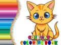 Jogo Livro para colorir de gato fofo  online