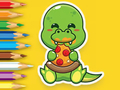 Jogo Livro para colorir: dinossauros famintos  online