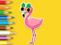 Jogo Livro para colorir: Flamingo  online