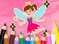 Jogo Livro para colorir: pequena fada bonita  online