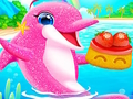 Jogo Meus cuidados para bebês com golfinhos gêmeos  online