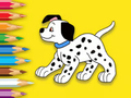 Jogo Livro para colorir: cachorro malhado fofo  online