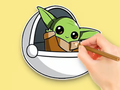 Jogo Livro para colorir: Mestre Yoda  online