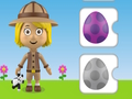 Jogo Mundo de Alice Dino Cores  online