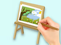Jogo Livro para colorir: prancheta Paysage  online