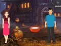 Jogo Fuga assustadora de casal na selva  online